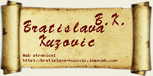 Bratislava Kuzović vizit kartica
